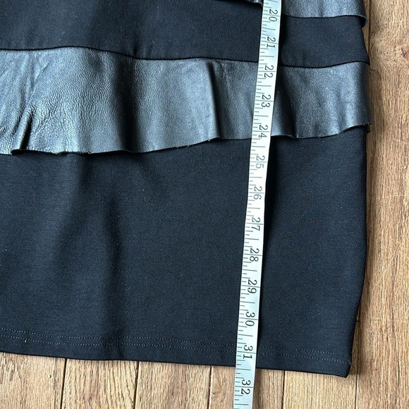 NWT Blaque Label Lamb Leather Bodycon Sheath Dress size L‎ - Picture 4 of 10